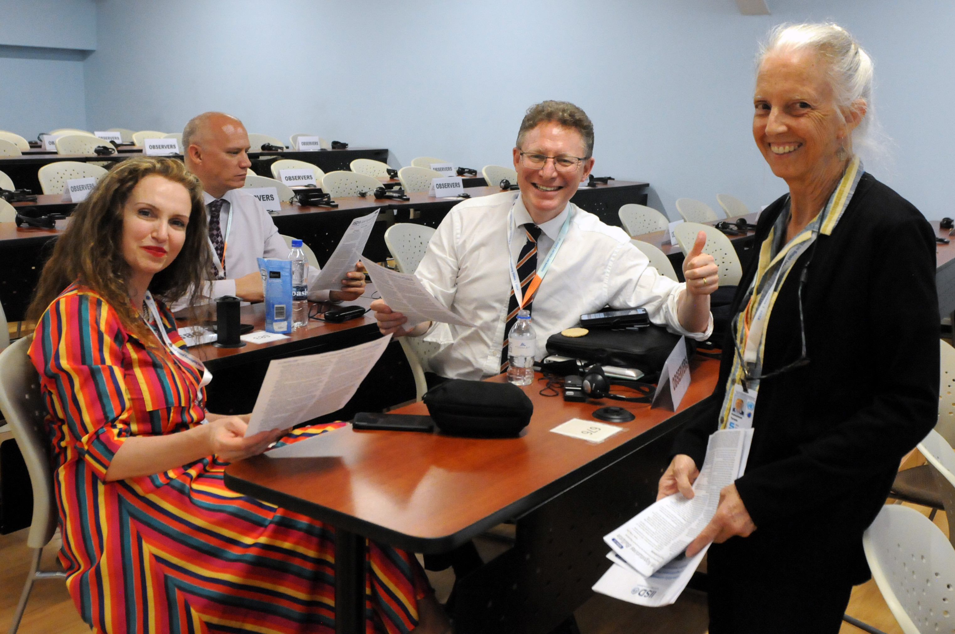 Participants Receive Copies Of The ENB From Teya Penniman (right) - 4th ...